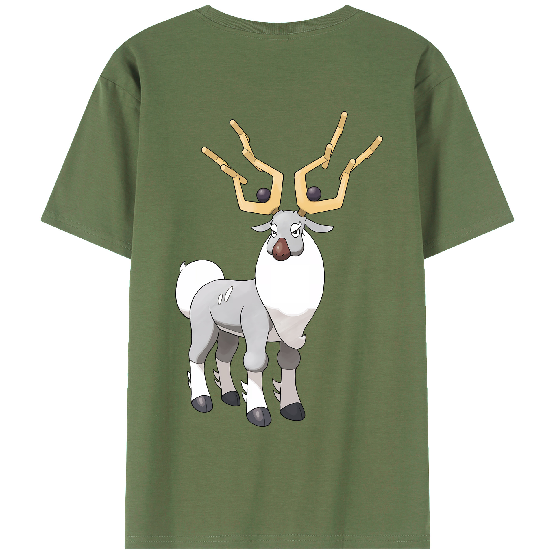 （画像用） ポケットモンスター Pokémon 綿100％ メンズ半袖Tシャツ（バックプリント） 通気性
